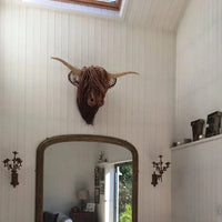 Wall-Mounted Cow Sculpture