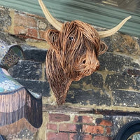 Wall-Mounted Cow Sculpture