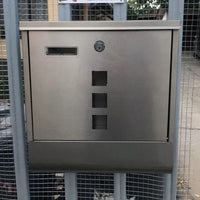 Large Heavy Duty Wall Mounted Vertical Home Metal Lockable Mailbox