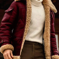 Men's Camel Style Flying Leather Jacket
