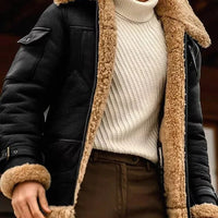 Men's Camel Style Flying Leather Jacket