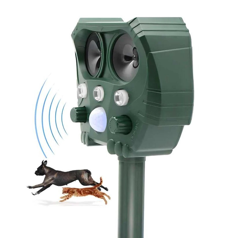 Ultrasonic Cat Repellent Ultrasound and Noise Sonar Repellent Deterrent for Cat, Fox, Rat, Squirrel and Dog