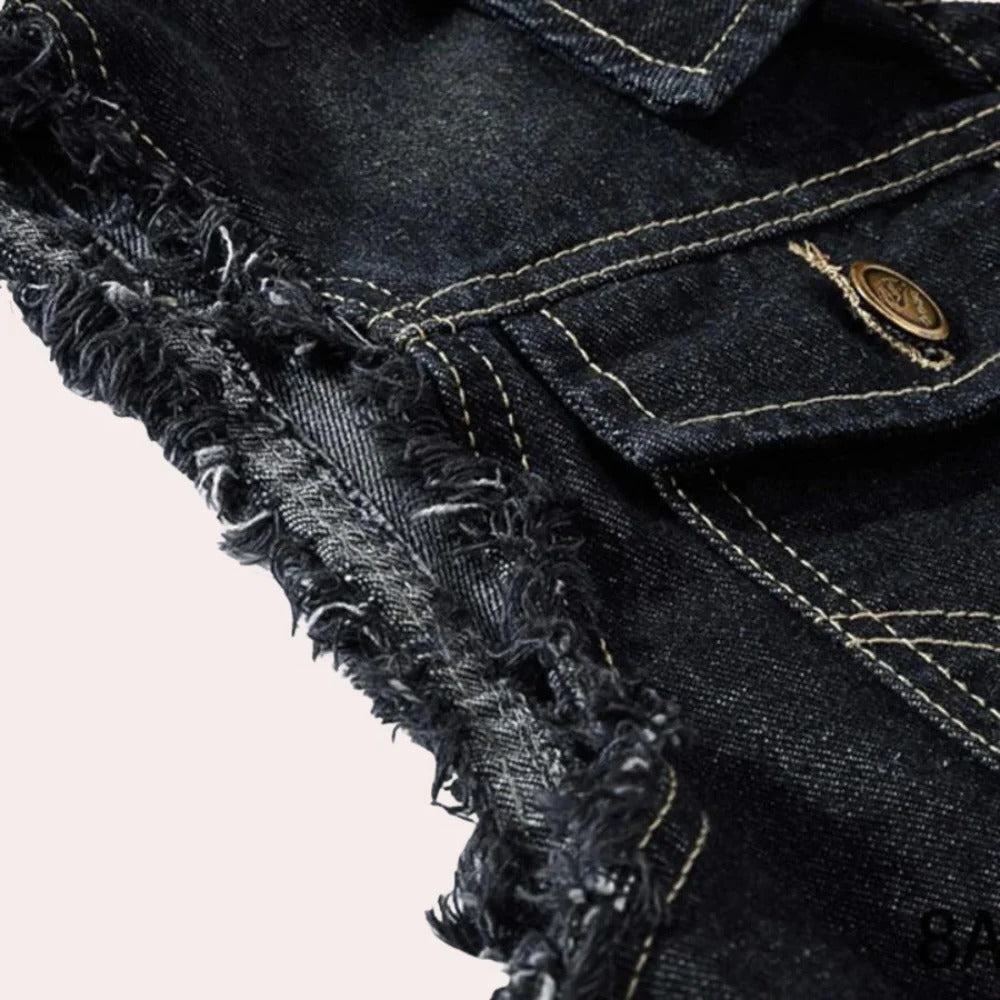 Retro Denim Vest For Men