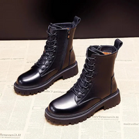 Leather winter boots