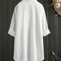 Women's White Linen Blouse