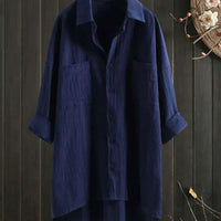 Women's White Linen Blouse