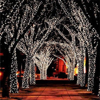 17-Meter String of 100 Led Solar-Powered Fairy Lights