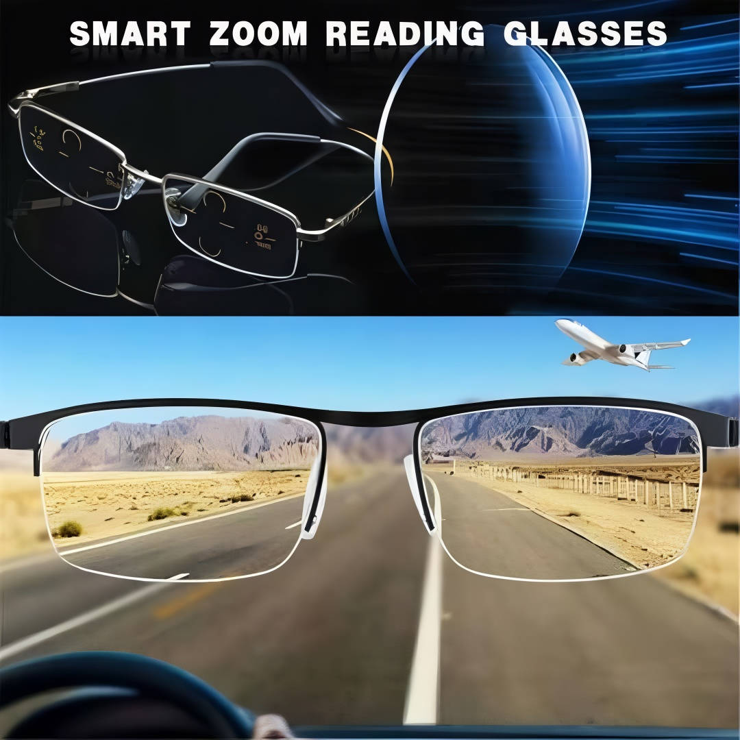 Smart German Progressive Glasses – Multifocal Intelligent Reading & Distance Eyewear