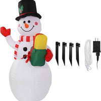 Outdoor Christmas Decorations Inflatable Snowman With Led Lights