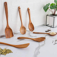 6pcs Wooden Utensils Set