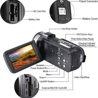 4K Video Camera Camcorder YouTube Vlogging WiFi 48MP Camera