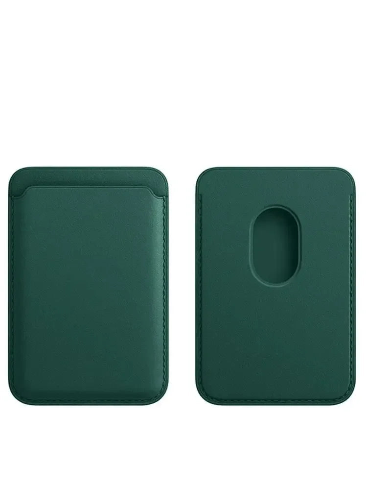 Slim Magnetic Leather Card Holder Wallet for iPhone