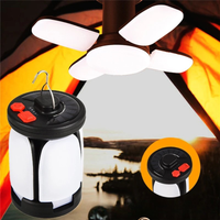 Compact Solar USB Folding Leaf Lantern for Camping