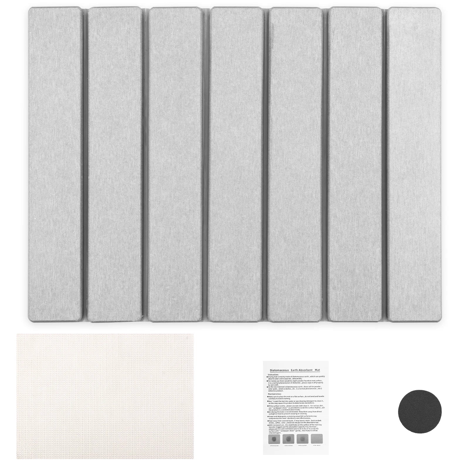 Foldable Diatomite Stone Dish Drying Mat — Compact, Ultra-Absorbent & Quick-Drying Kitchen Mat