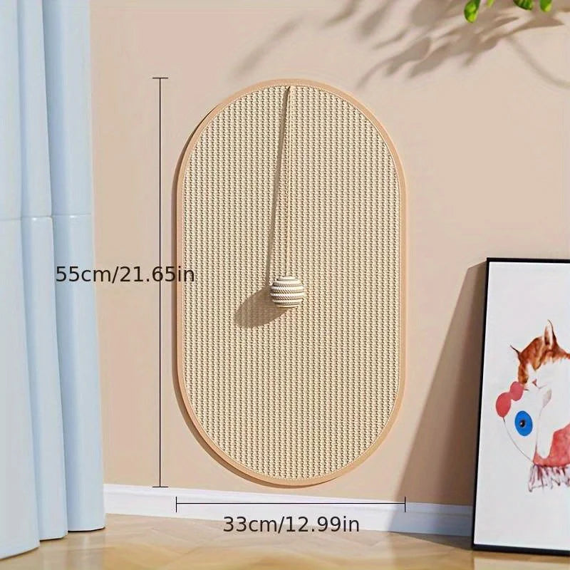 Sisal 3-in-1 Wall-Mounted Cat Scratcher Pad