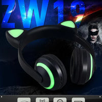 Cat Glowing Bluetooth Headphones