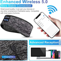 2-in-1 Wireless Sleeping Headphones, Sports Headband, for Sleeping, Workout, Jogging, Insomnia
