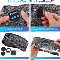 2-in-1 Wireless Sleeping Headphones, Sports Headband, for Sleeping, Workout, Jogging, Insomnia