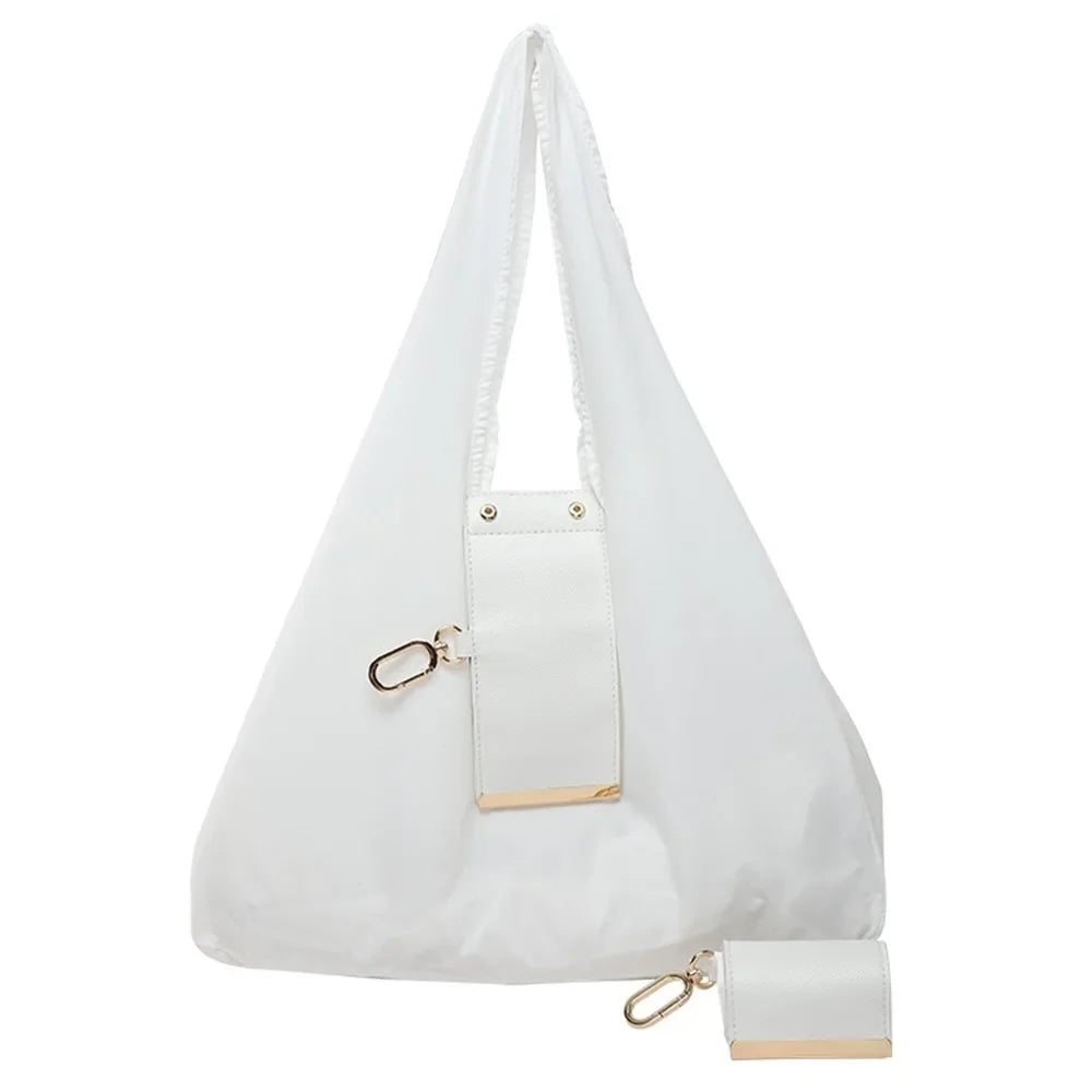 Compact Keychain Foldable Tote Bag — Ultra-Portable Mini Tote for On-the-Go