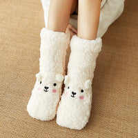 Cozy Kawaii Bear Fleece-Lined Warm Socks