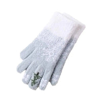 Cozy Festive Fleece-Lined Knit Fingerless Gloves