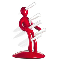 Creative Humanoid Kitchen Knife Holder Set - Unique, Fun Knife Rack for a Modern Kitchen